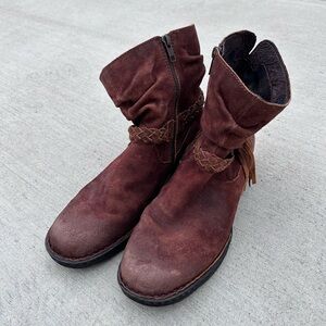 Born Leather Ankle Boots Size 11